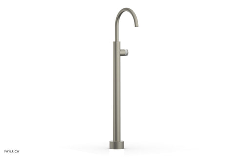 Phylrich BASIC II Tall Floor Mount Tub Filler -  Marble Handle 230-47-02