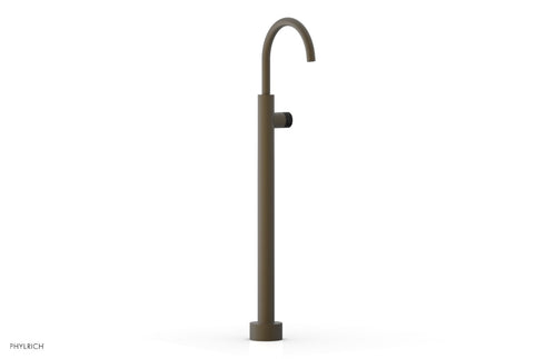 Phylrich BASIC II Tall Floor Mount Tub Filler - Marble Handle 230-47-02