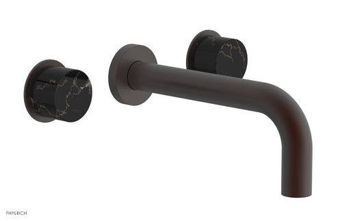Phylrich BASIC II Wall Tub Set, Black Marble Handles 230-58