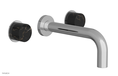 Phylrich BASIC II Wall Tub Set, Black Marble Handles 230-58