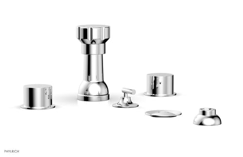 Phylrich BASIC II Four Hole Bidet Set - Smooth Handles 230-61