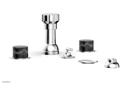 Phylrich BASIC II Four Hole Bidet Set - Marble Handles 230-62