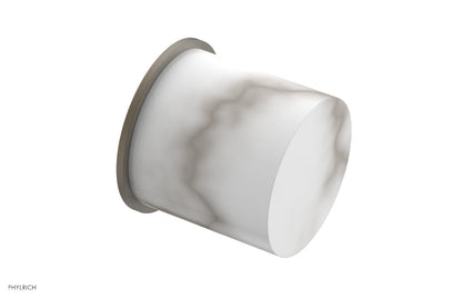 Phylrich BASIC II Cabinet Knob - White Marble 230-92