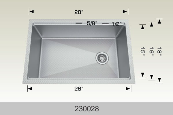 Bosco 230028 28" Stainless Steel Undermount Workstation Kitchen Sink