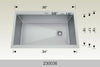 Bosco 230036 36" Stainless Steel Undermount Workstation Kitchen Sink