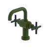 Rubinet Single Hole Dual Handle Lav. Set. (less drain) Green Envy