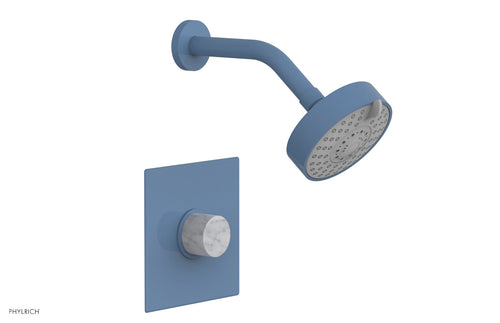 Phylrich BASIC II Pressure Balance Shower Set - White Marble Handle 230S-23