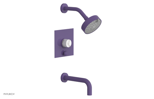Phylrich BASIC II Pressure Balance Tub and Shower Set - White Marble 230S-28