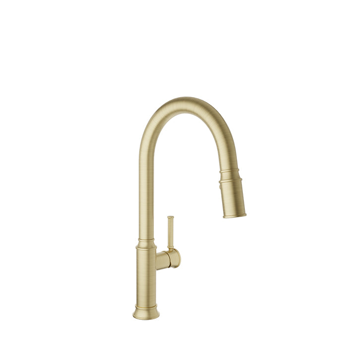 Baril High single-hole kitchen faucet with 2-function pull-down spray