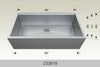 Bosco 233619 36" Stainless Steel Apron-Front Workstation Kitchen Sink