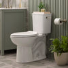 American Standard Aspirations EcoStrength Two-Piece 0.80 gpf/3.0 Lpf Chair Height Elongated Right-Hand Trip Lever Toilet Less Seat