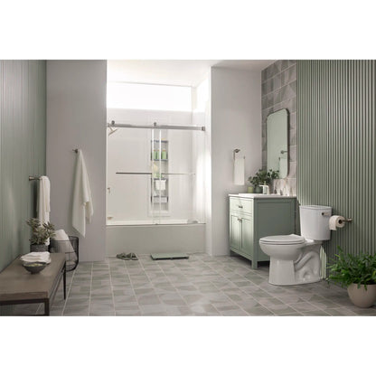 American Standard Aspirations EcoStrength Two-Piece 0.80 gpf/3.0 Lpf Chair Height Elongated Right-Hand Trip Lever Toilet Less Seat