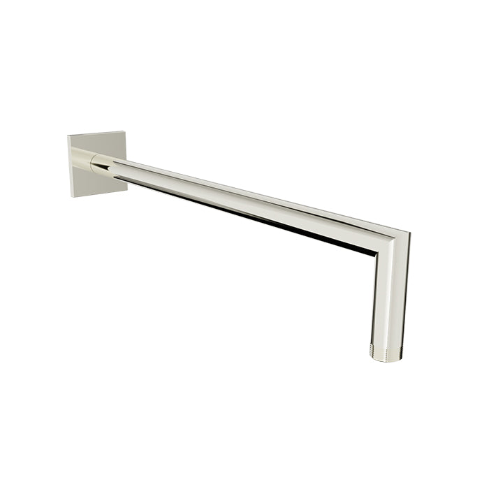 Baril 16" wall-mounted shower arm, square flange
