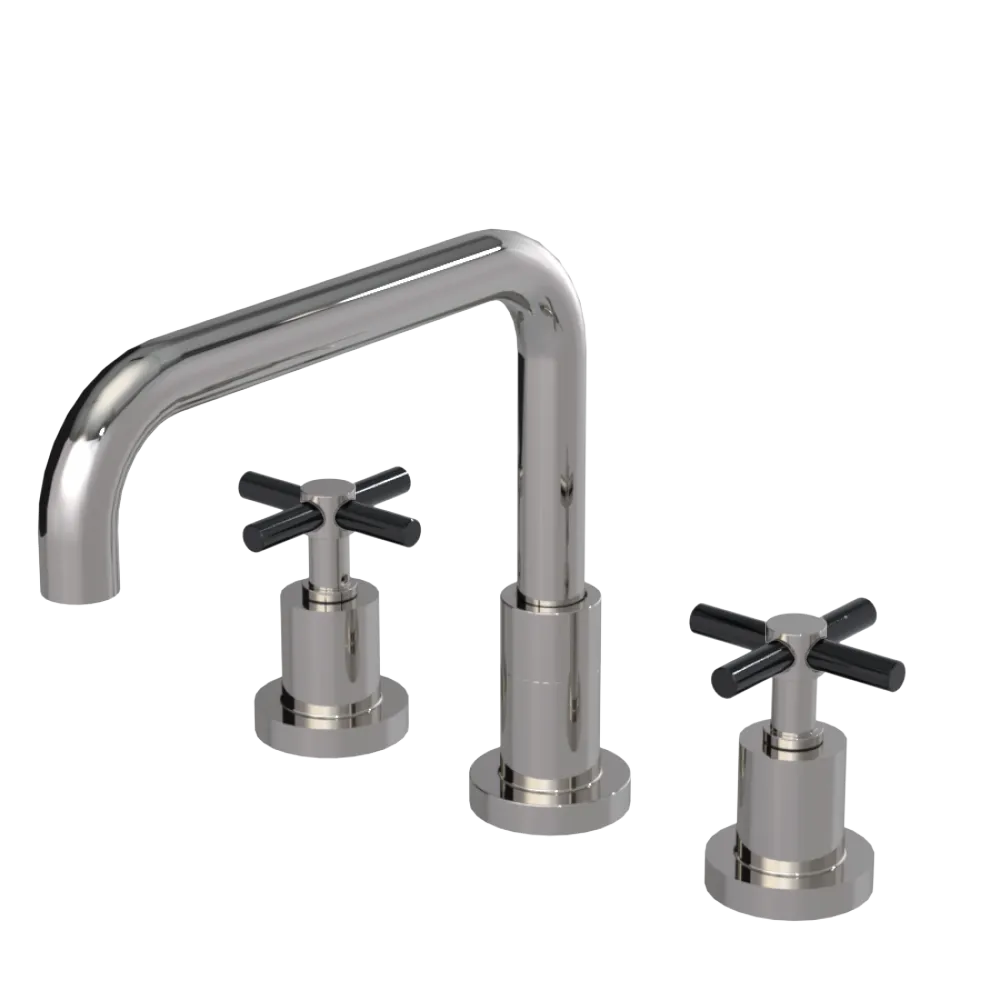 Rubinet Widespread Kitchen Set Polished Nickel