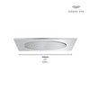 Grohe Rainshower 20" Ceiling Shower Head 1 Spray, 6.6 L/Min (1.75 Gpm)