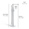Allure New Single-Handle Freestanding Tub Faucet With 1.75 Gpm Hand Shower - Golzar Home