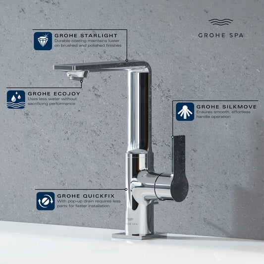 GROHE Allure New Single-Hole Single-Handle L-Size Bathroom Faucet 1.2 GPM