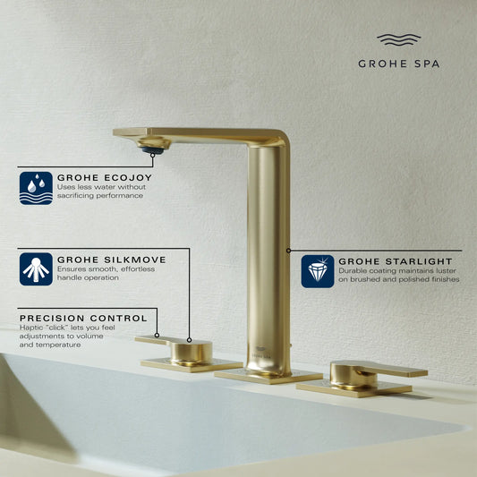 GROHE Allure New 8-Inch Widespread 2-Handle M-Size Bathroom Faucet 1.2 GPM