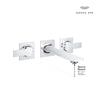 Grohe Allure New 2-Handle Wall Mount Bathroom Faucet 1.2 Gpm - Golzar Home