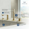 Allure New 4-Hole Single-Handle Deck Mount Roman Tub Faucet With 1.75 Gpm Hand Shower - Golzar Home