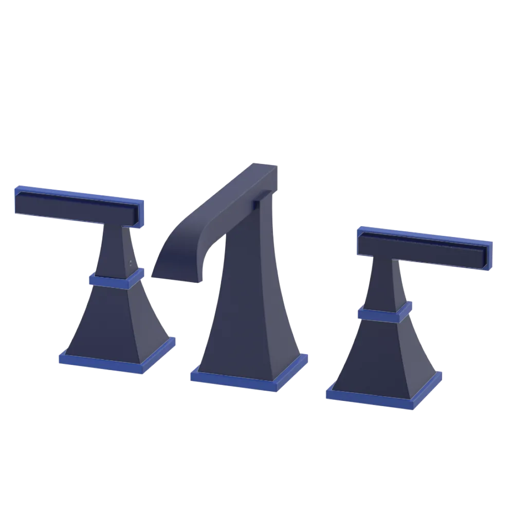 Rubinet Widespread Lav. Set. (less drain) Midnight Blue