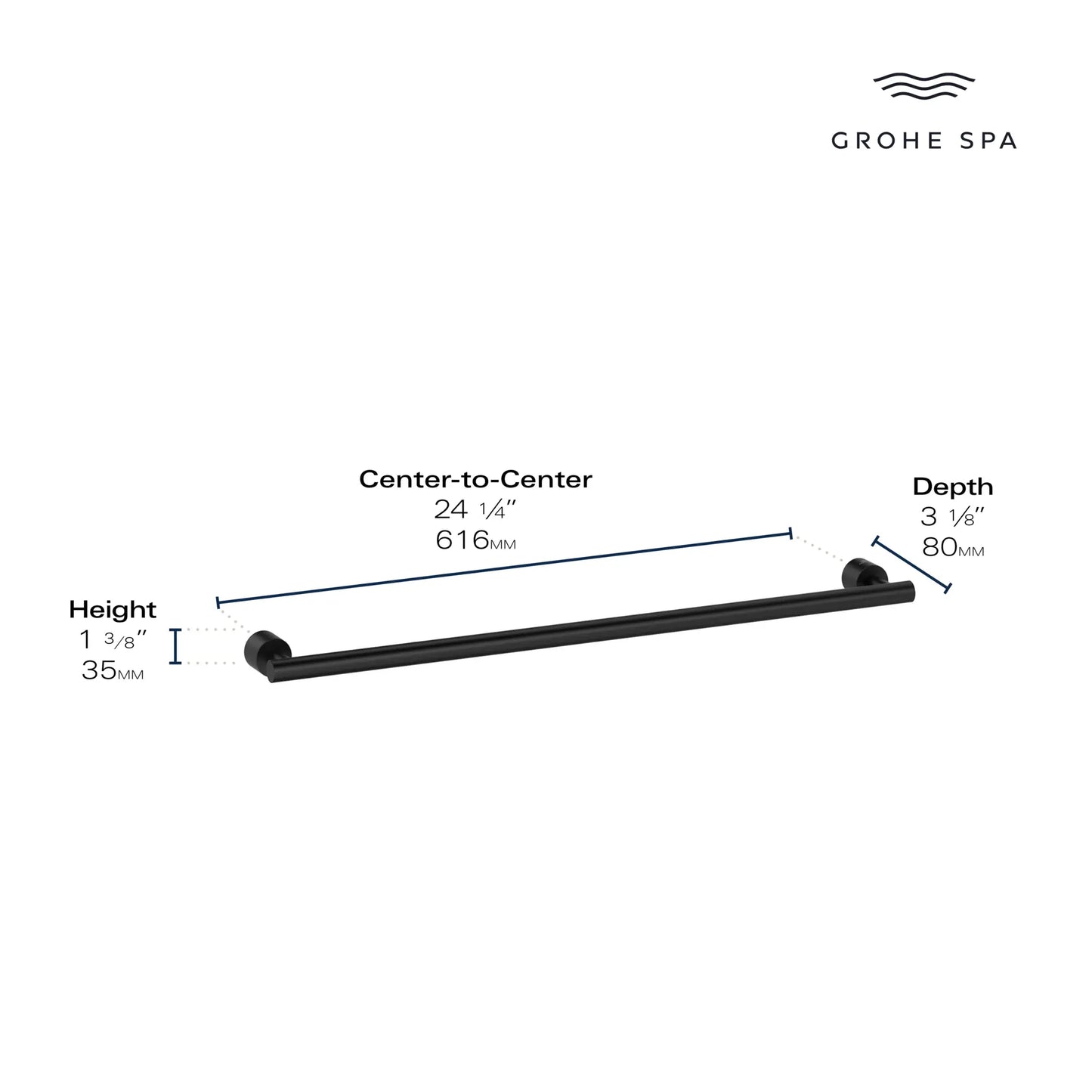 Grohe Atrio 24" Towel Rail