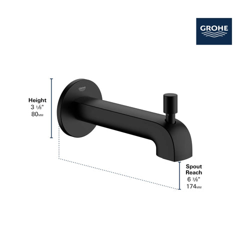Grohe Defined Diverter Tub Spout Slip-fit
