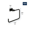 Grohe 8"Essentials Cube Towel Ring