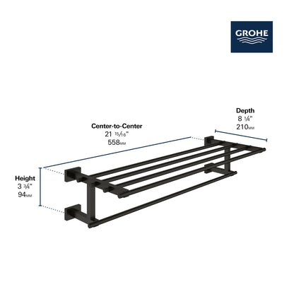 Grohe Essentials Cube 23 5⁄8" Multi-Towel Rack