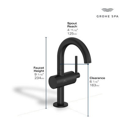 Grohe Atrio New Single Hole Single-Handle M-Size Bathroom Faucet, 1.2 GPM