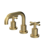 Rubinet Widespread Lav. Set. (less drain) Satin Brass