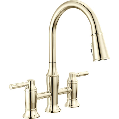 Renaldi Pull-down Bridge Matte Black Pray 2L - Lumicoat Polished Nickel