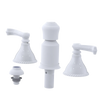 Rubinet Bidet Fitting with Spray, Diverter, and Vacum Breaker (Less Drain) Matt White