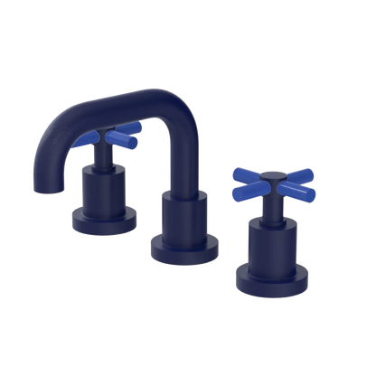 Rubinet Widespread Lav. Set. (less drain) Midnight Blue
