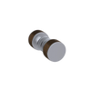 Rubinet Shower Door Knob (set) Satin Chrome