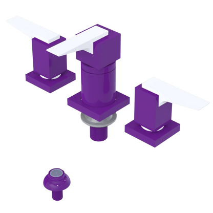 Rubinet Bidet Fitting with Spray, Diverter, and Vacuum Breaker (less drain) Purple Haze