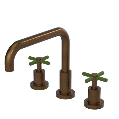 Rubinet Widespread Kitchen Set Tuscan Brass