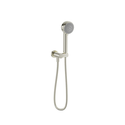 Baril 2-spray anti-limestone hand shower on wall-mounted supply elbow