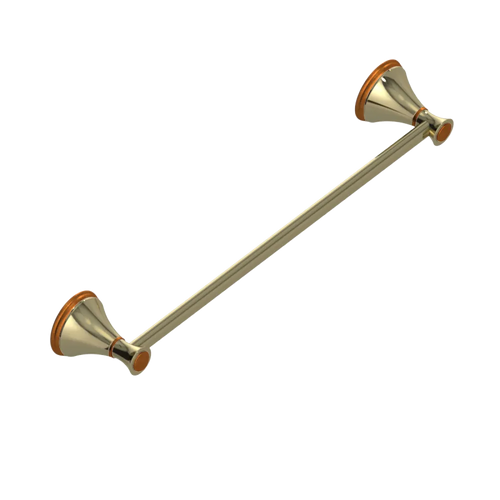 Rubinet Towel Bar 18" Natural Brass