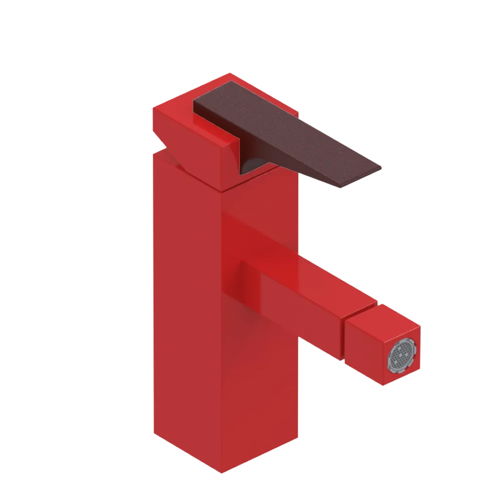 Rubinet Single Control Bidet Fitting (less drain) Red