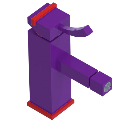 Rubinet Single Control Bidet Fitting (less drain) Purple Haze