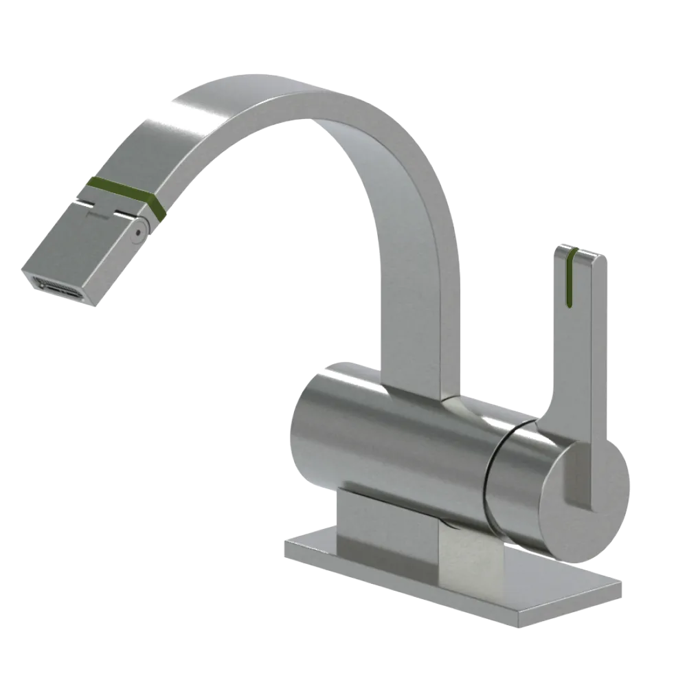 Rubinet Single Control Bidet Fitting (less drain) Satin Nickel
