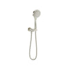 Baril 3-spray anti-limestone hand shower on wall-mounted supply elbow