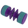 Rubinet Shower Door Knob (set) Purple Haze