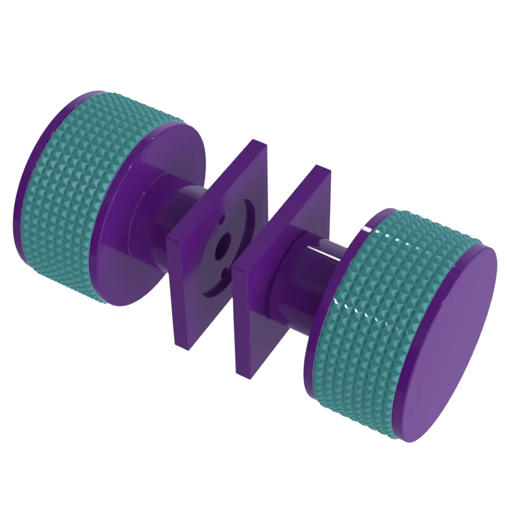Rubinet Shower Door Knob (set) Purple Haze