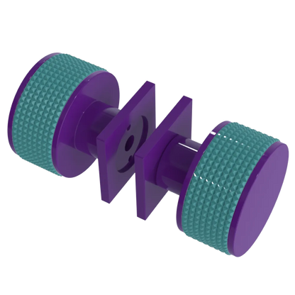 Rubinet Shower Door Knob (set) Purple Haze