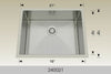 Bosco 240021 21" Stainless Steel Undermount Kitchen Sink