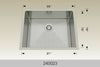 Bosco 240023 23" Stainless Steel Undermount Kitchen Sink