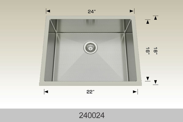 Bosco Textured Titanium Laundry Sinks Sink 24″ x 18″