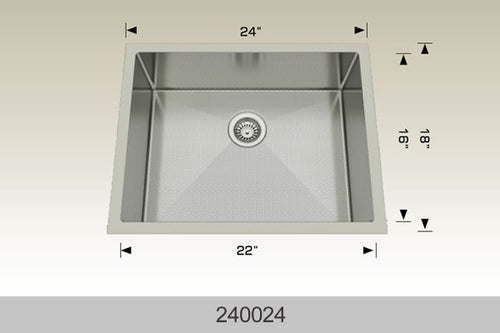 Bosco Textured Titanium Laundry Sinks Sink 24″ x 18″